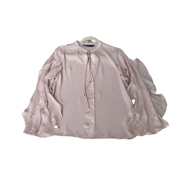 ZARA WOMAN TOP BLOUSE - Picture 1 of 10